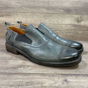 BED|STU Leather Cobbler Series Slip on Loafers Shoes Gray Mens Size 10.5